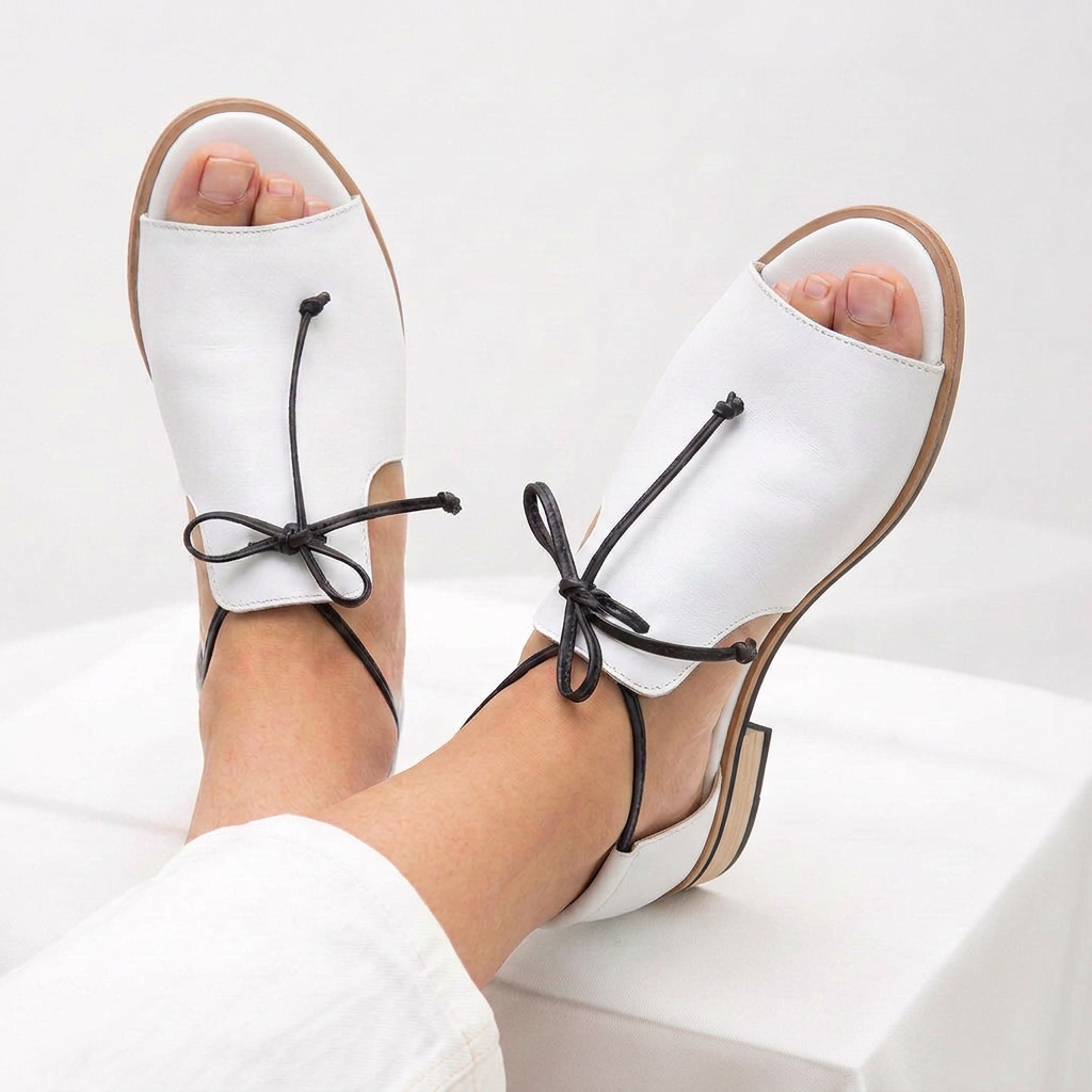 Jocelyn | Open-Toe Bow Strap Sandals