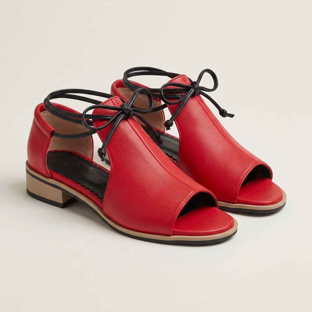 Jocelyn | Open-Toe Bow Strap Sandals