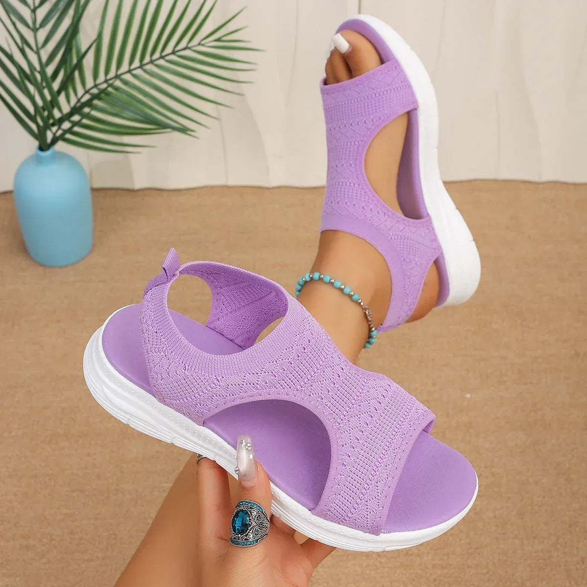 Calla | Airy Mesh Comfort Sandals