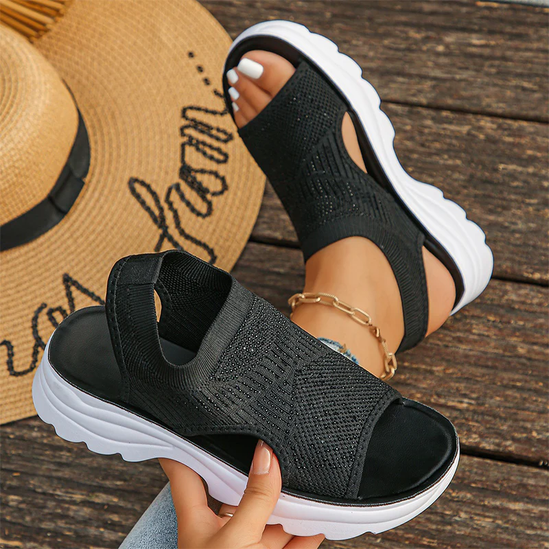 Fable | Adjustable Strap Mesh Sandals