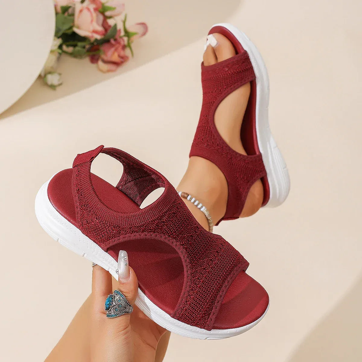 Calla | Airy Mesh Comfort Sandals