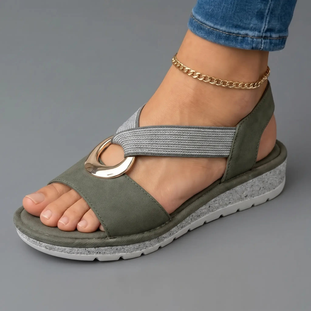 Morgan | Braided Crossover Ring Sandals