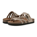Tindra | Braided Buckle Toe-Post Sandals