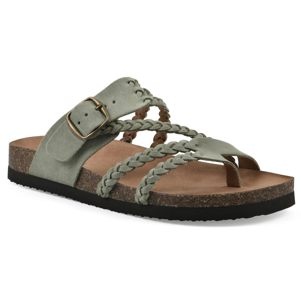 Tindra | Braided Buckle Toe-Post Sandals