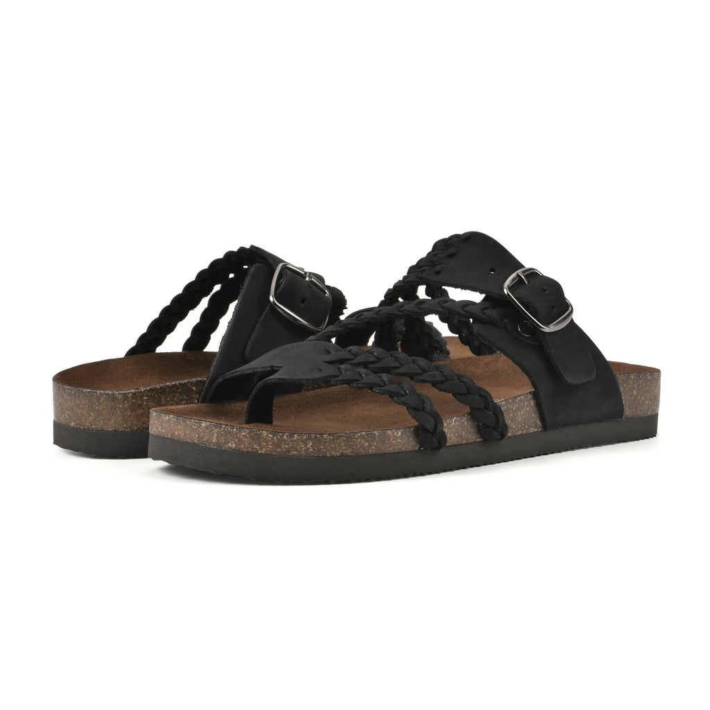 Tindra | Braided Buckle Toe-Post Sandals
