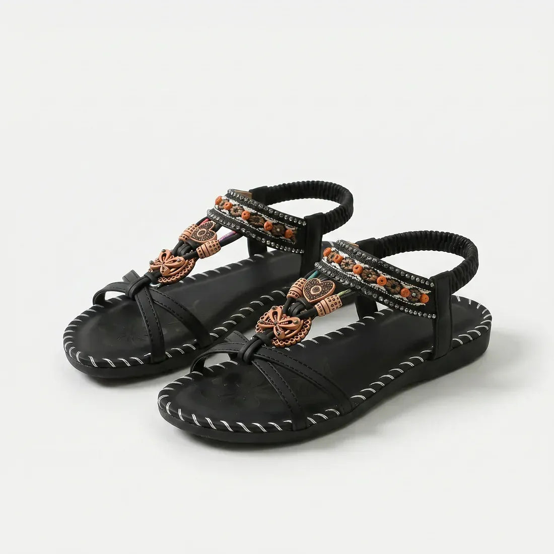 Winona | Elasticated Heel Strap Sandals