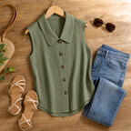 Zora – Women's Airy Collared Summer Top
