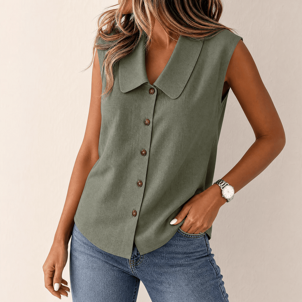 Zora – Women's Airy Collared Summer Top