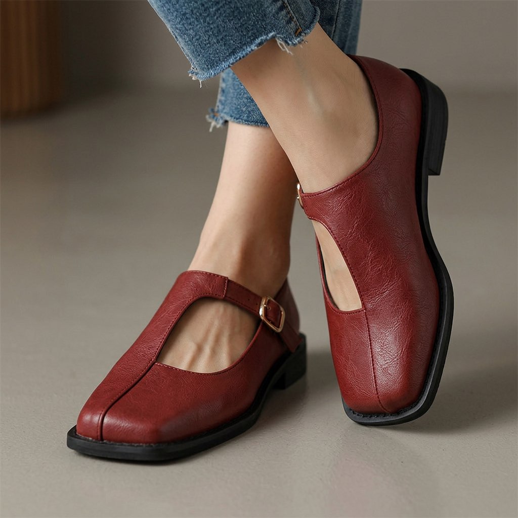 Ruby | Adjustable Strap Mary Janes