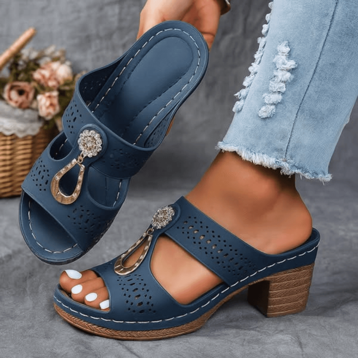 Nerida | Chic Slip-On Comfort Sandals