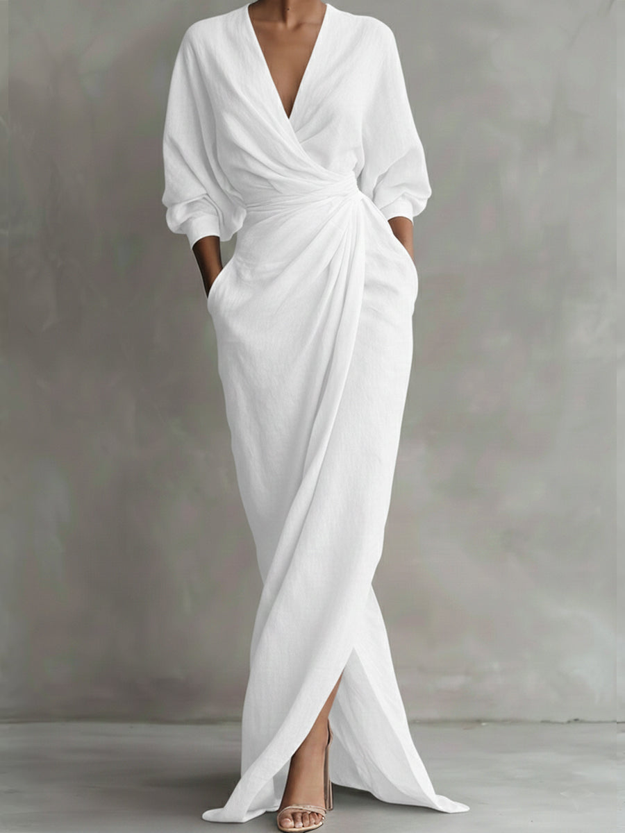 Lilith | Elegant Wrap Maxi Dress