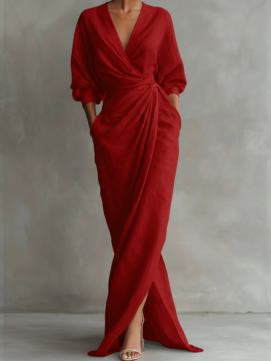 Lilith | Elegant Wrap Maxi Dress