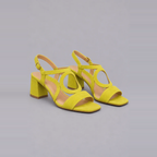 Xanthe | Bold Colour Low-Heel Sandals