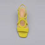 Xanthe | Bold Colour Low-Heel Sandals