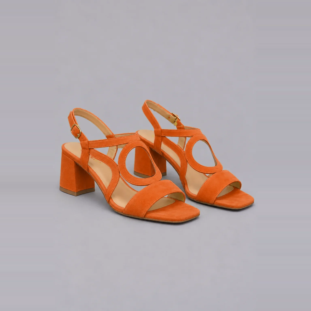 Xanthe | Bold Colour Low-Heel Sandals