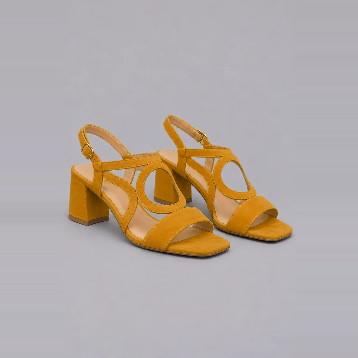 Xanthe | Bold Colour Low-Heel Sandals