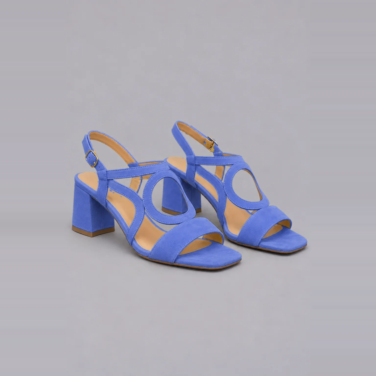 Xanthe | Bold Colour Low-Heel Sandals