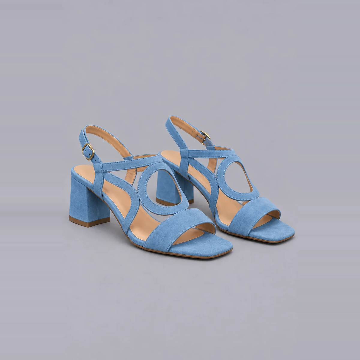 Xanthe | Bold Colour Low-Heel Sandals