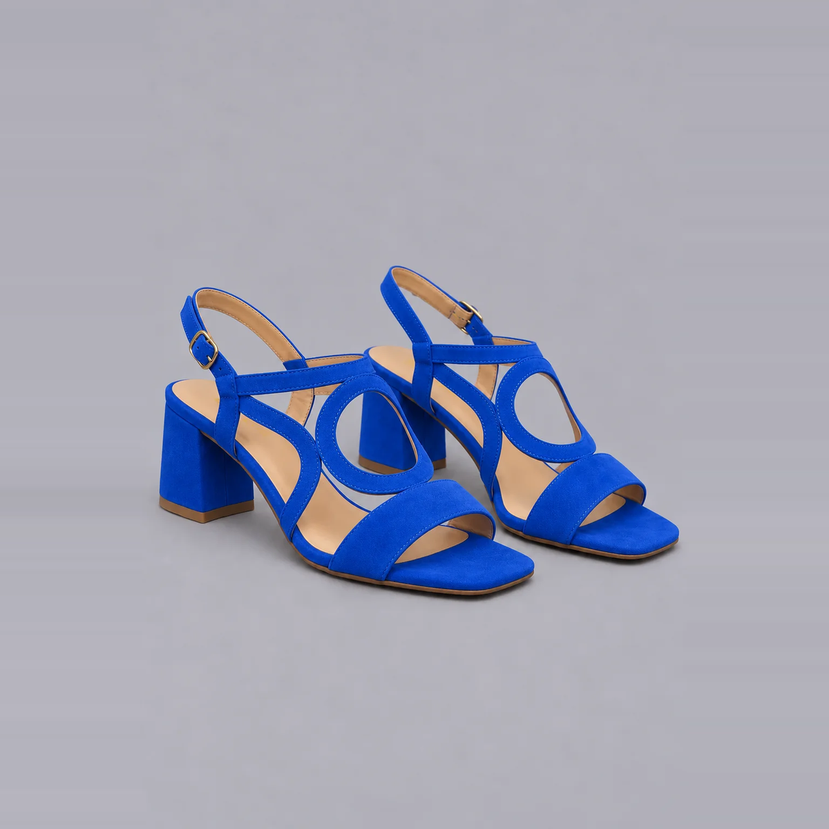 Xanthe | Bold Colour Low-Heel Sandals