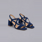 Xanthe | Bold Colour Low-Heel Sandals