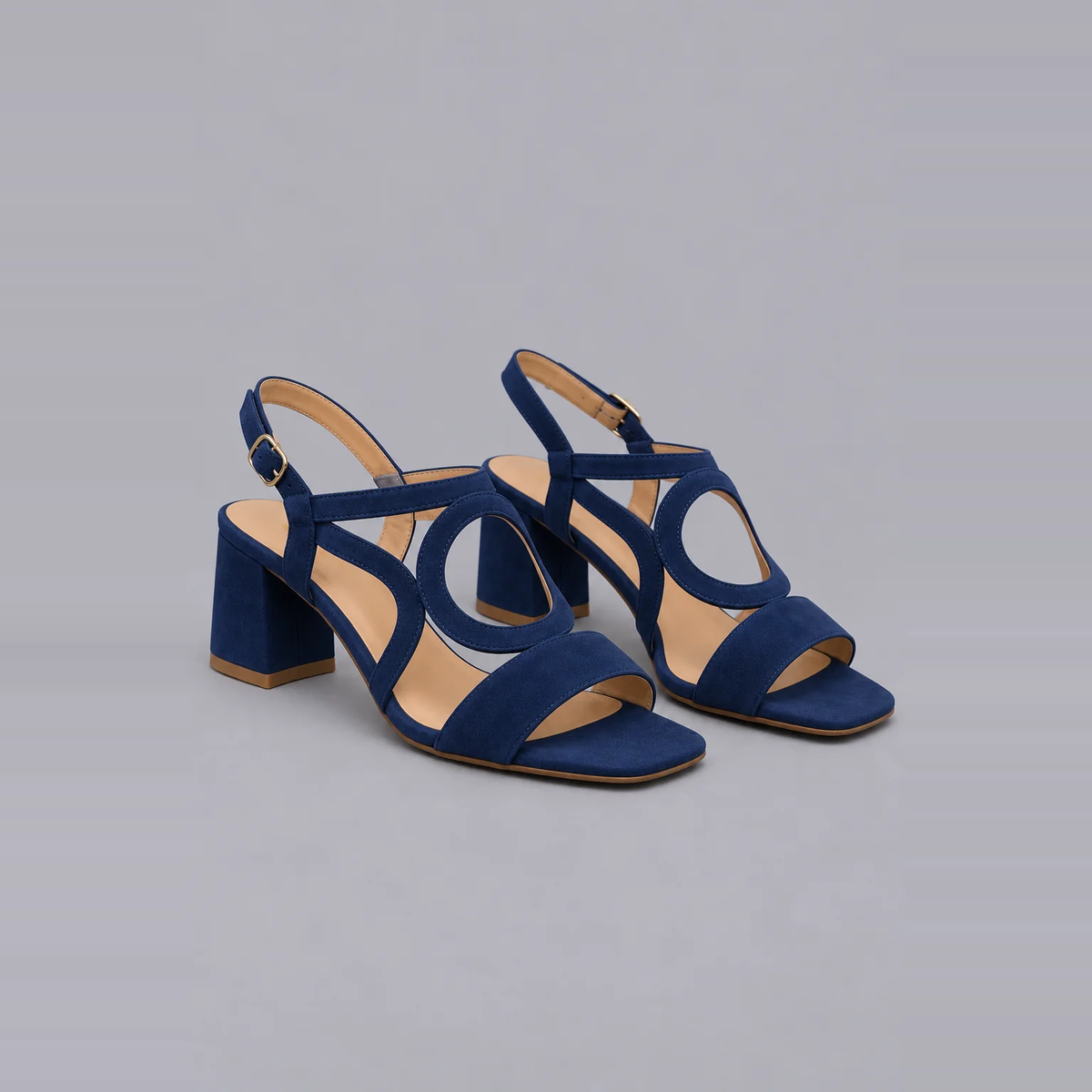 Xanthe | Bold Colour Low-Heel Sandals