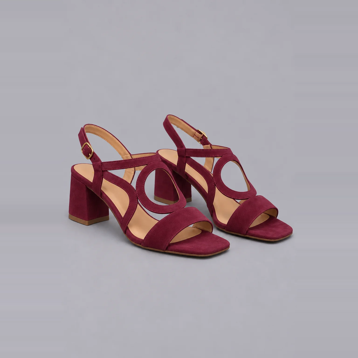 Xanthe | Bold Colour Low-Heel Sandals