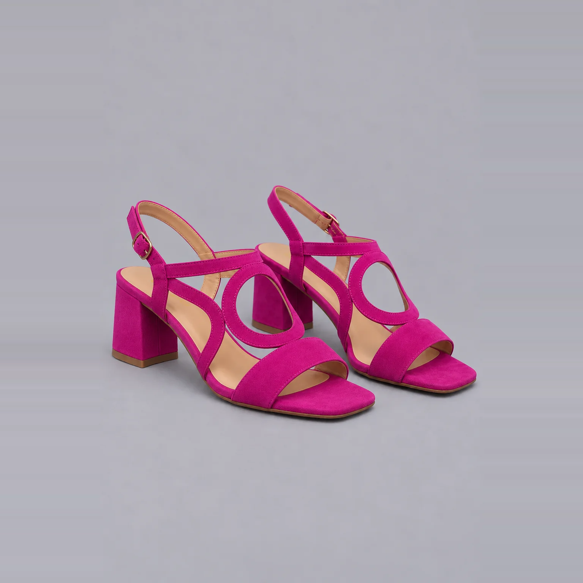 Xanthe | Bold Colour Low-Heel Sandals