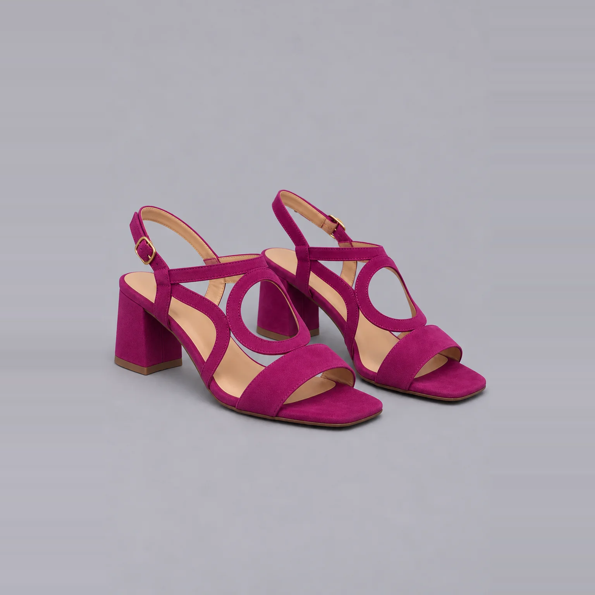 Xanthe | Bold Colour Low-Heel Sandals