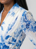 Piper | Long Sleeve Floral Wrap Maxi Dress
