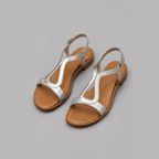 Florence | Bright T-Strap Summer Sandals