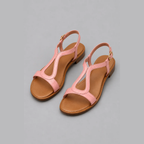 Florence | Bright T-Strap Summer Sandals