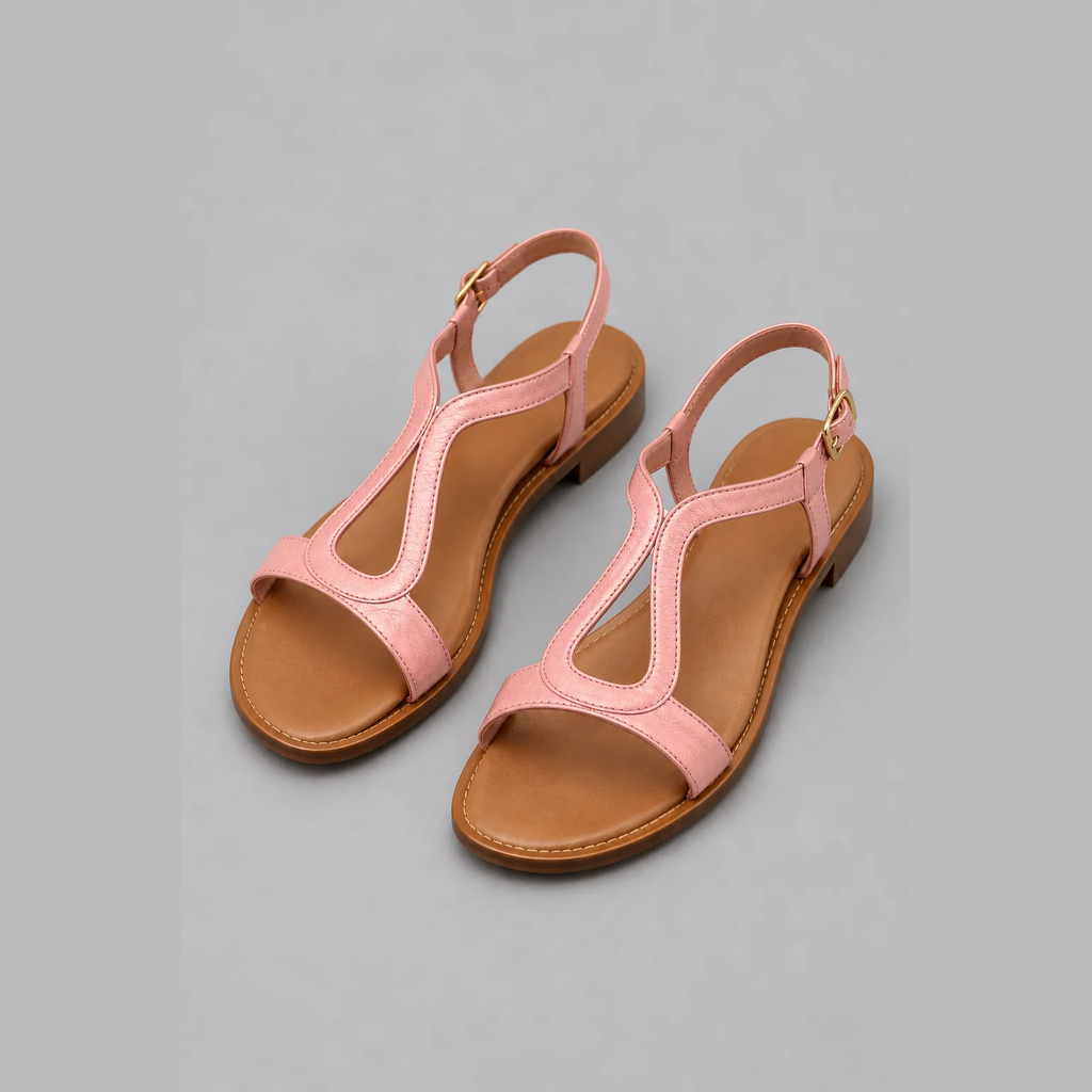 Florence | Bright T-Strap Summer Sandals