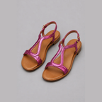 Florence | Bright T-Strap Summer Sandals