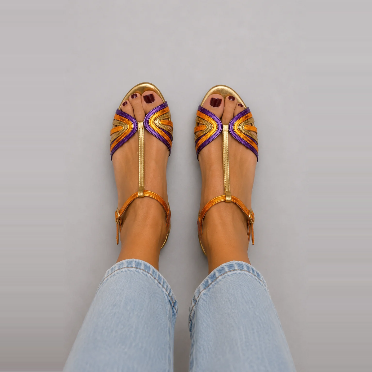 Maya | Sun-Kissed Colourful Strap Sandals