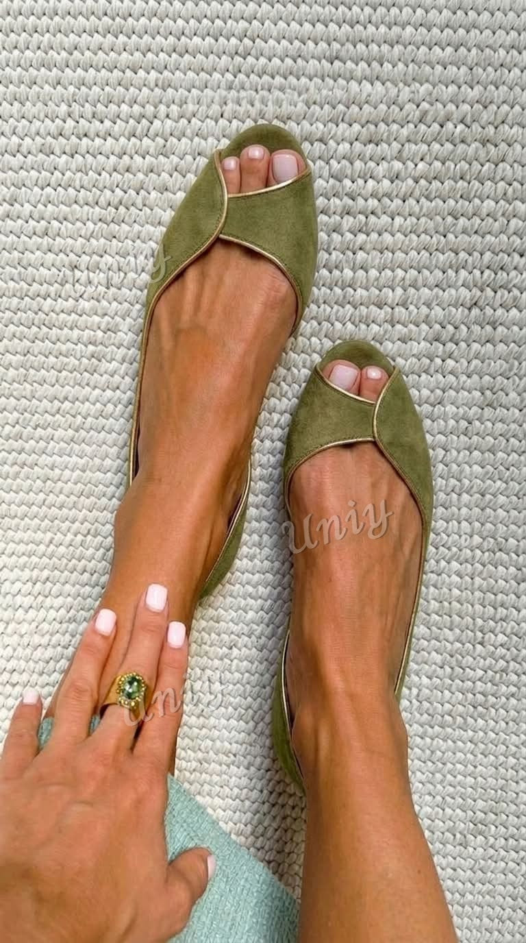 Leona | D'Orsay Open-Toe Flat