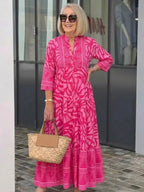 Alba | Button-Through Midi Dress