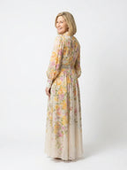 Penelope | Sheer Floral Long Sleeve Maxi Dress